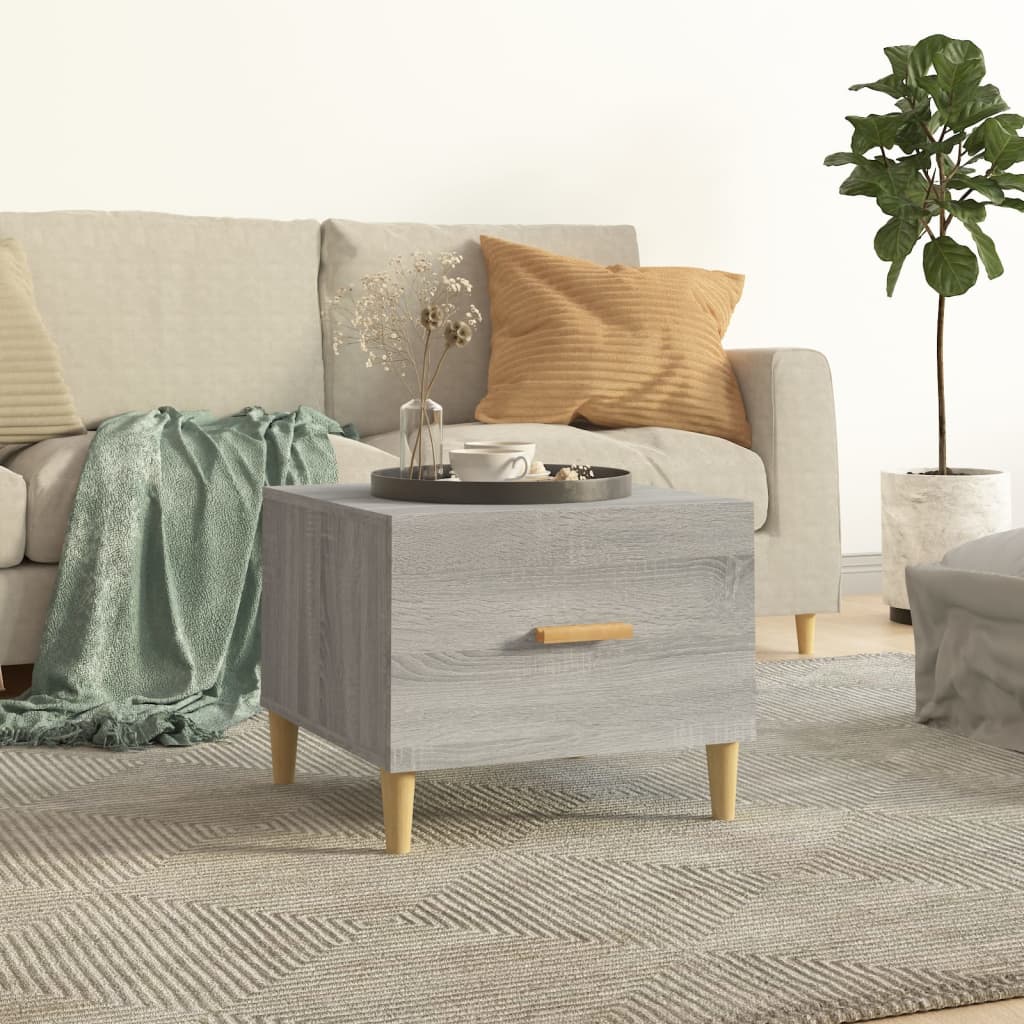 Couchtisch Grau Sonoma 50x50x40 cm Holzwerkstoff - Pazzar.ch
