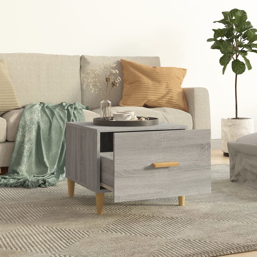 Couchtische 2 Stk. Grau Sonoma 50x50x40 cm Holzwerkstoff - Pazzar.ch