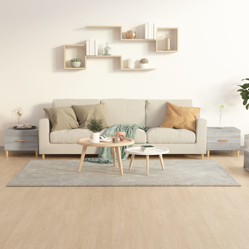 Couchtische 2 Stk. Grau Sonoma 50x50x40 cm Holzwerkstoff - Pazzar.ch