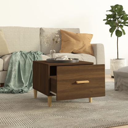Couchtisch Braun Eiche 50x50x40 cm Holzwerkstoff - Pazzar.ch
