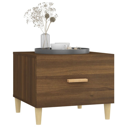 Couchtisch Braun Eiche 50x50x40 cm Holzwerkstoff - Pazzar.ch