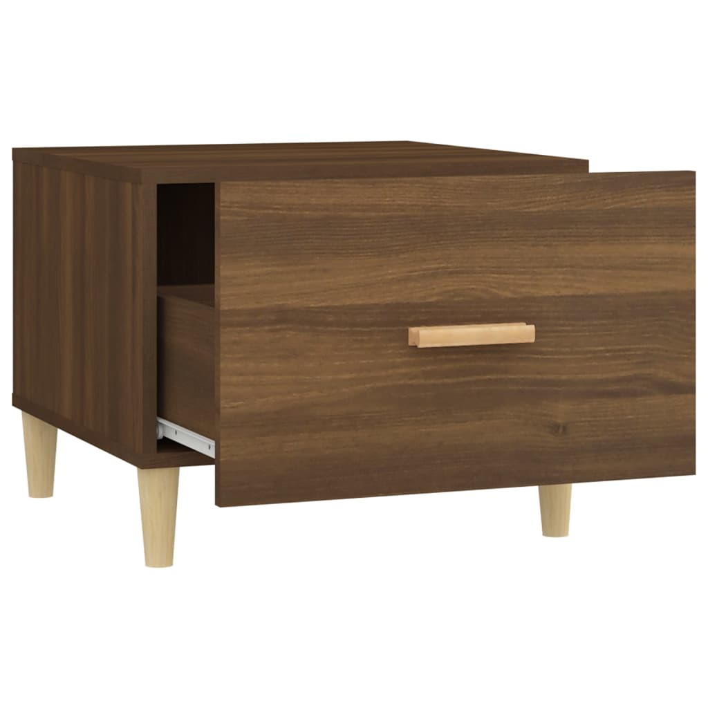 Couchtisch Braun Eiche 50x50x40 cm Holzwerkstoff - Pazzar.ch