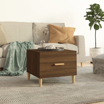 Couchtisch Braun Eiche 50x50x40 cm Holzwerkstoff - Pazzar.ch
