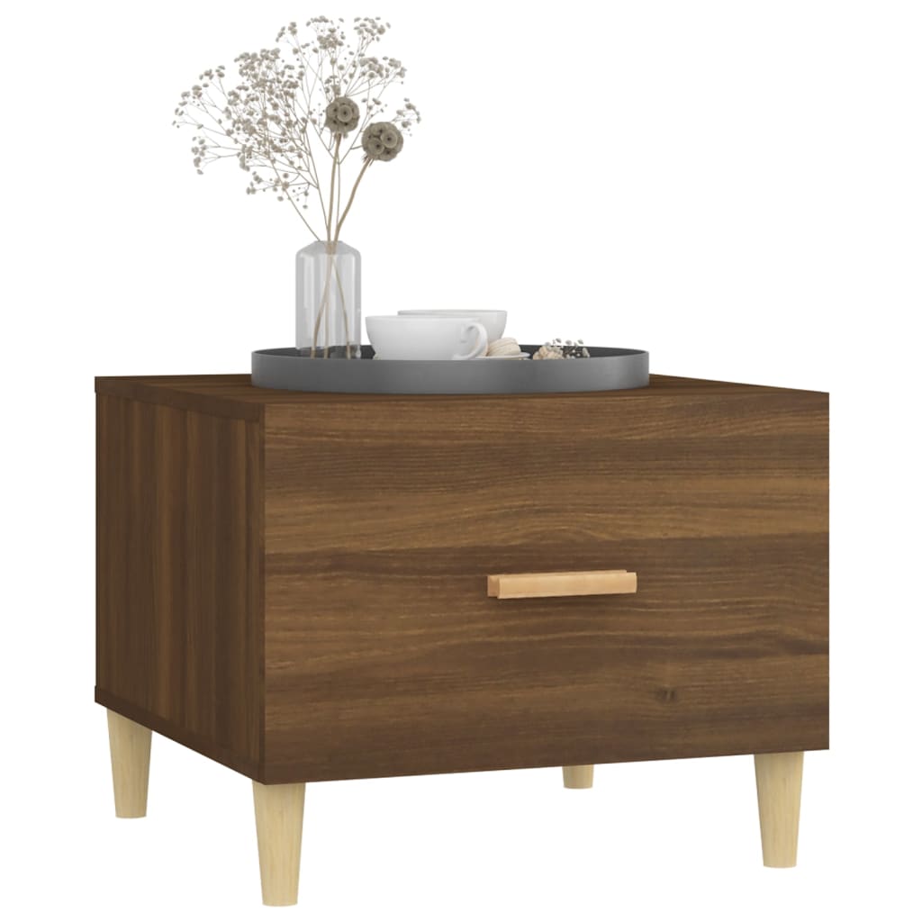 Couchtische 2 Stk. Braun Eichen-Optik 50x50x40 cm Holzwerkstoff - Pazzar.ch