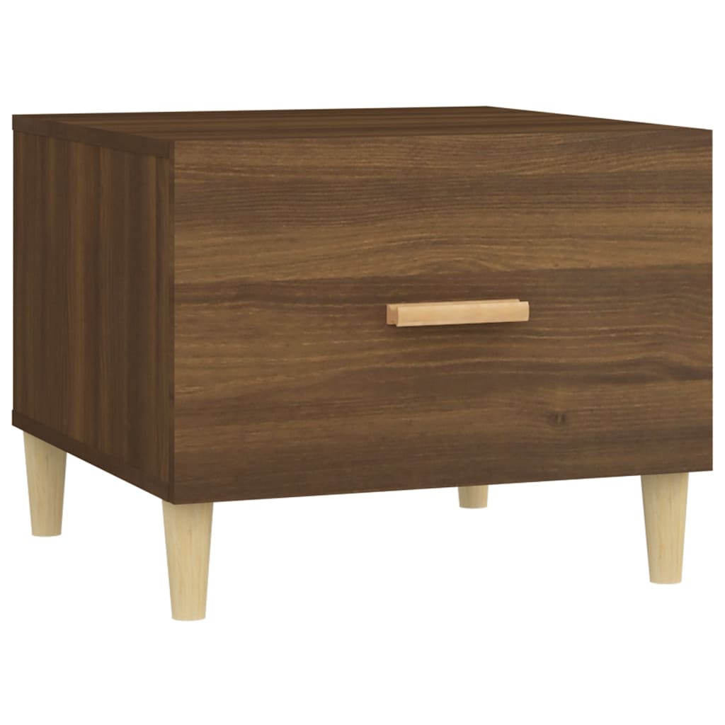 Couchtische 2 Stk. Braun Eichen-Optik 50x50x40 cm Holzwerkstoff - Pazzar.ch