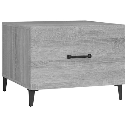 Couchtisch mit Metallbeinen Grau Sonoma 50x50x40 cm - Pazzar.ch