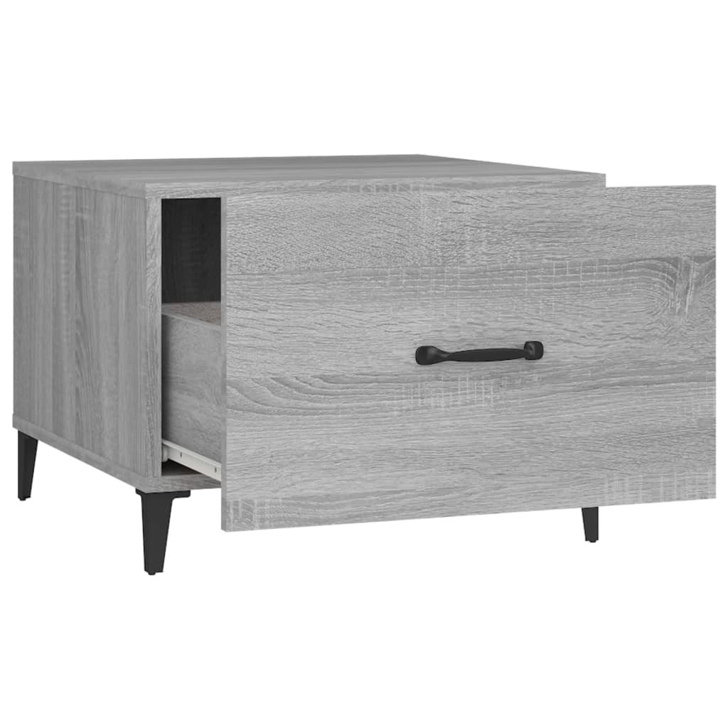 Couchtische mit Metallbeinen 2 Stk. Grau Sonoma 50x50x40 cm - Pazzar.ch