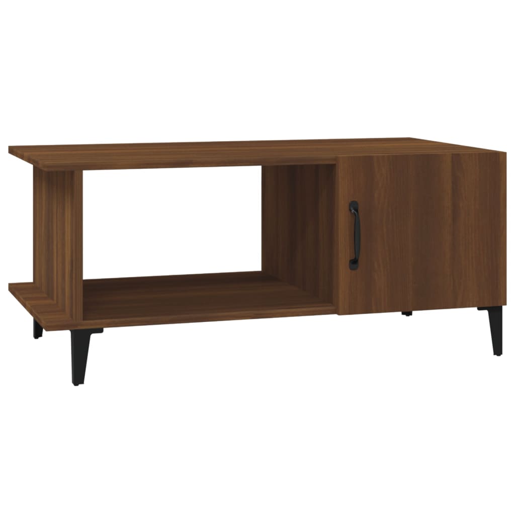Couchtisch Braun Eichen-Optik 90x50x40 cm Holzwerkstoff - Pazzar.ch