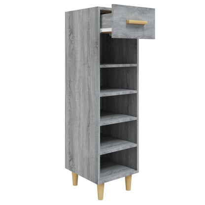 Schuhschrank Grau Sonoma 30x35x105 cm Holzwerkstoff - Pazzar.ch