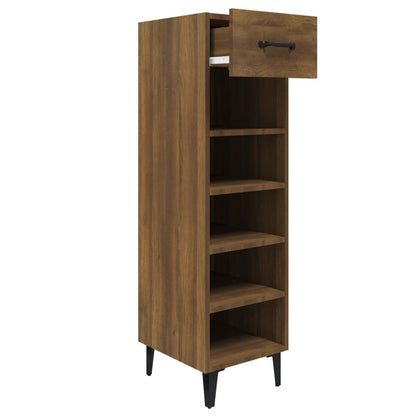 Schuhschrank Braun Eichen-Optik 30x35x105 cm Holzwerkstoff - Pazzar.ch