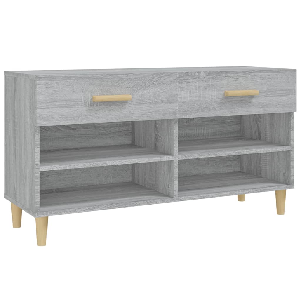 Schuhschrank Grau Sonoma 102x35x55 cm Holzwerkstoff - Pazzar.ch
