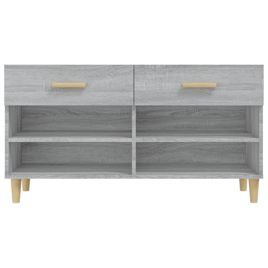 Schuhschrank Grau Sonoma 102x35x55 cm Holzwerkstoff - Pazzar.ch