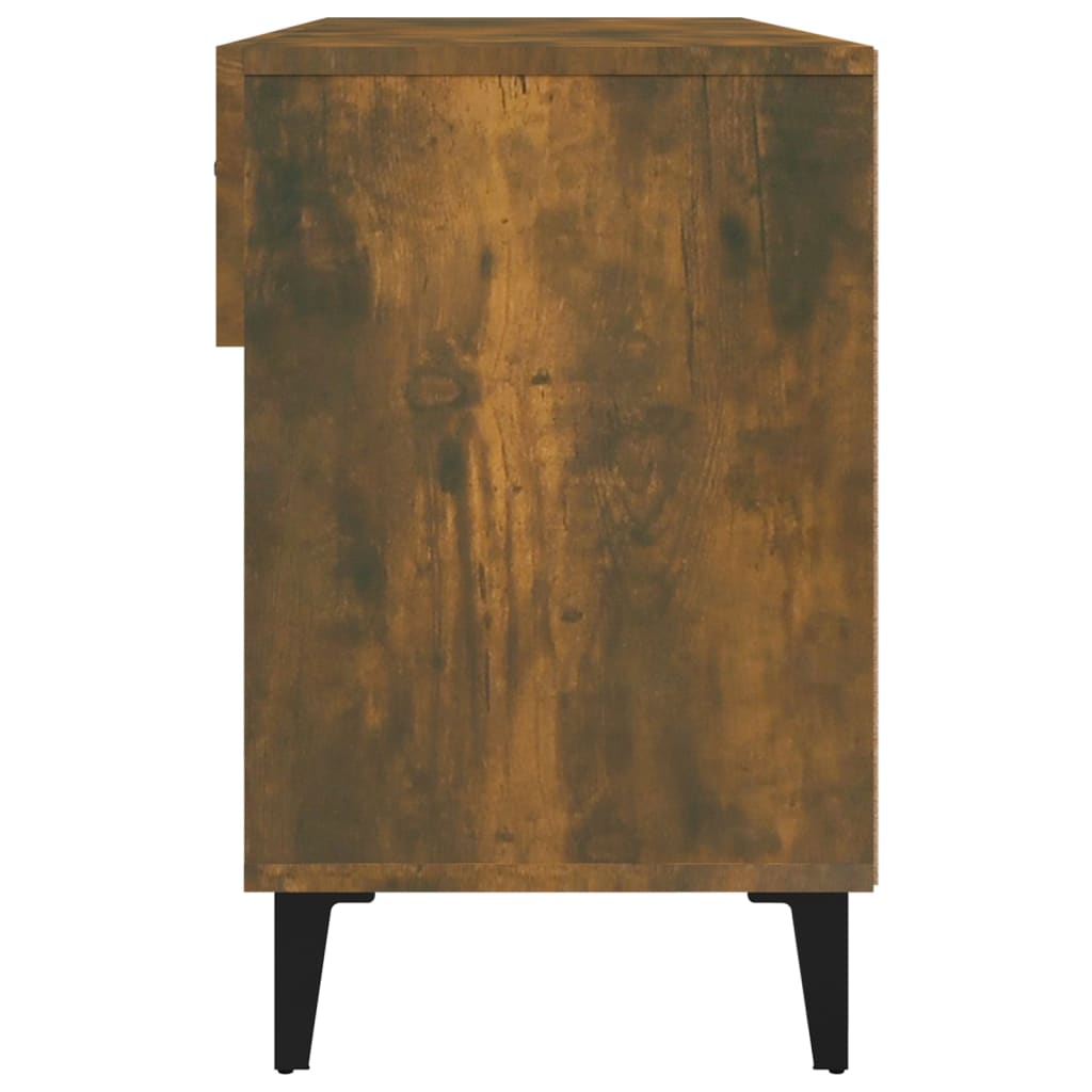 Schuhschrank Räuchereiche 102x35x55 cm Holzwerkstoff - Pazzar.ch