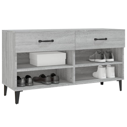 Schuhschrank Grau Sonoma 102x35x55 cm Holzwerkstoff - Pazzar.ch