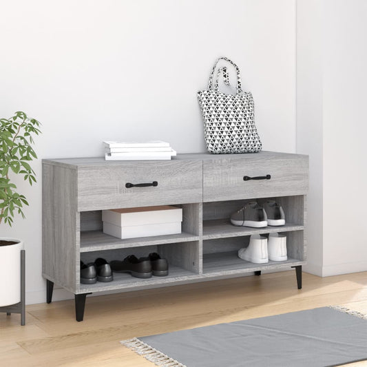 Schuhschrank Grau Sonoma 102x35x55 cm Holzwerkstoff - Pazzar.ch