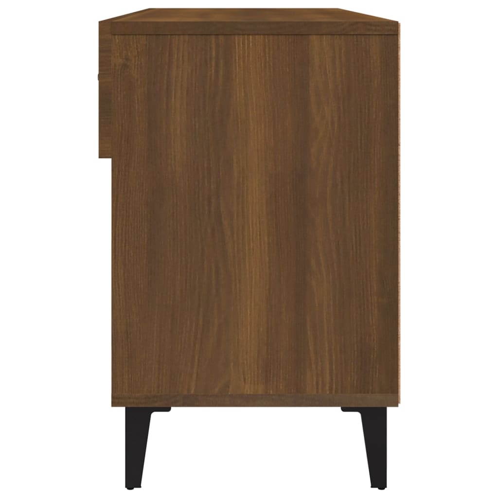 Schuhschrank Braun Eichen-Optik 102x35x55 cm Holzwerkstoff - Pazzar.ch
