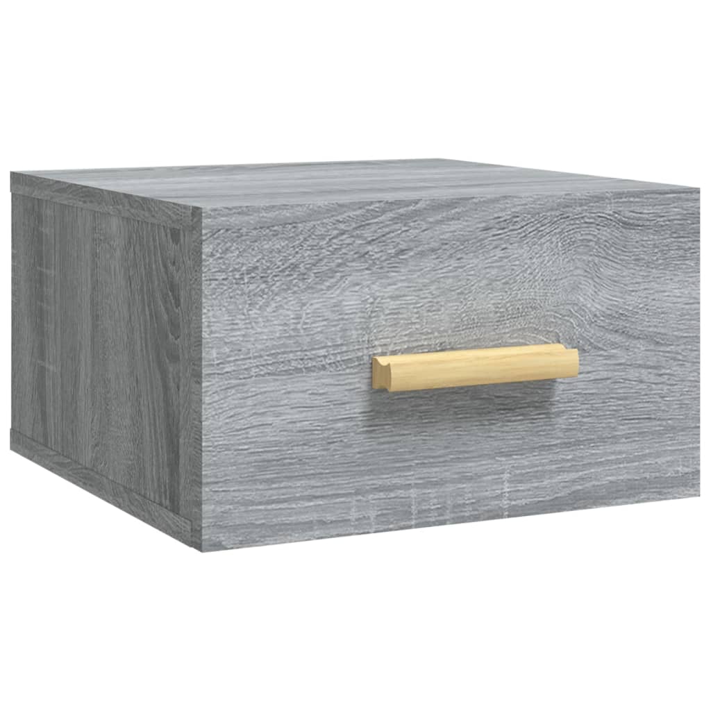 Wand-Nachttische 2 Stk. Grau Sonoma 35x35x20 cm - Pazzar.ch