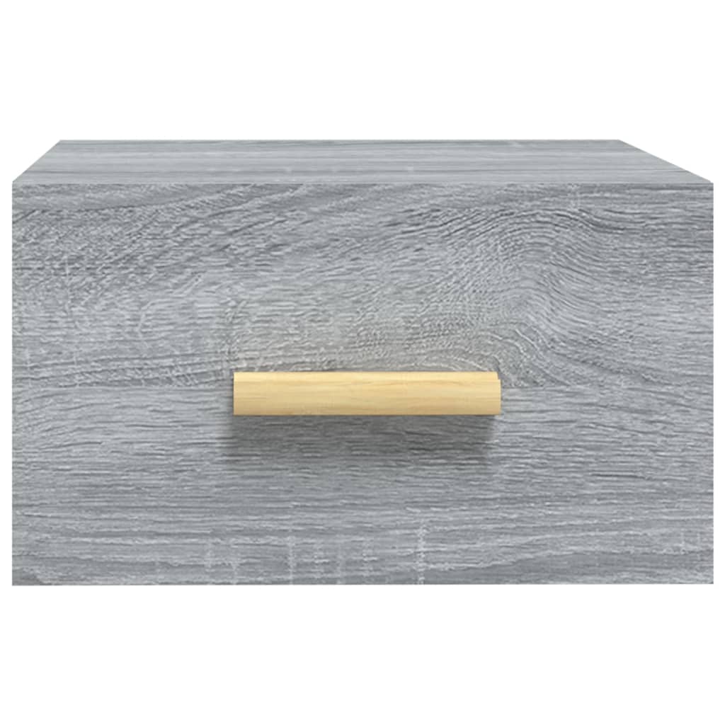 Wand-Nachttische 2 Stk. Grau Sonoma 35x35x20 cm - Pazzar.ch