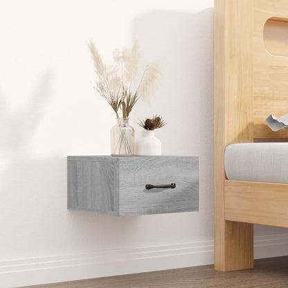 Wand-Nachttische 2 Stk. Grau Sonoma 35x35x20 cm - Pazzar.ch