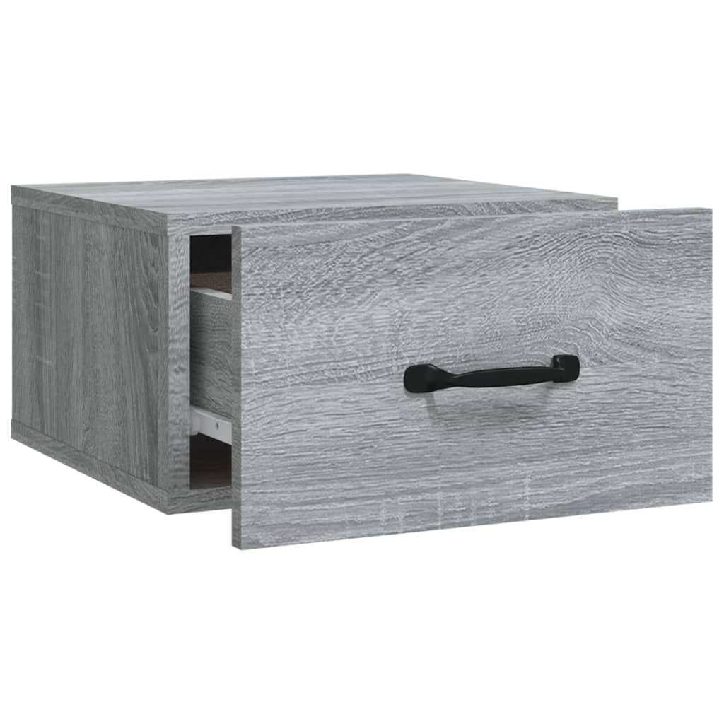 Wand-Nachttische 2 Stk. Grau Sonoma 35x35x20 cm - Pazzar.ch