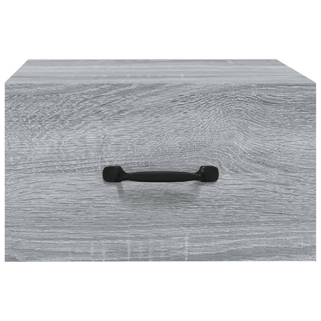Wand-Nachttische 2 Stk. Grau Sonoma 35x35x20 cm - Pazzar.ch