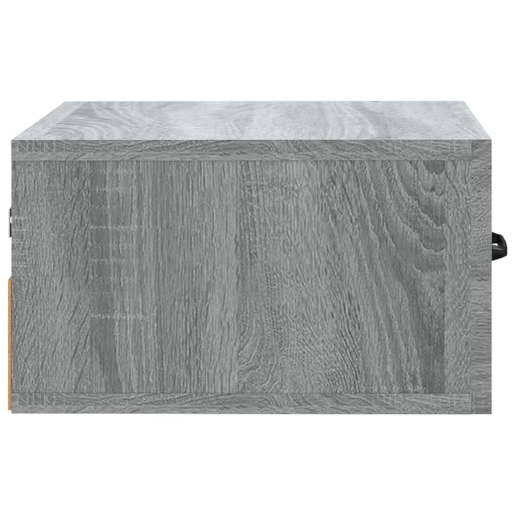 Wand-Nachttische 2 Stk. Grau Sonoma 35x35x20 cm - Pazzar.ch