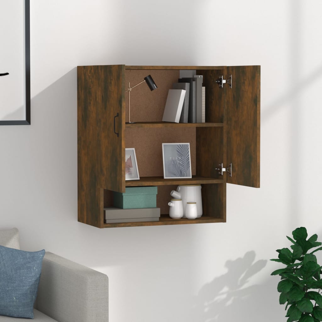 Wandschrank Räuchereiche 60x31x70 cm Holzwerkstoff - Pazzar.ch