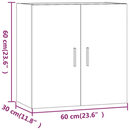 Wandschrank Braun Eichen-Optik 60x30x60 cm Holzwerkstoff - Pazzar.ch