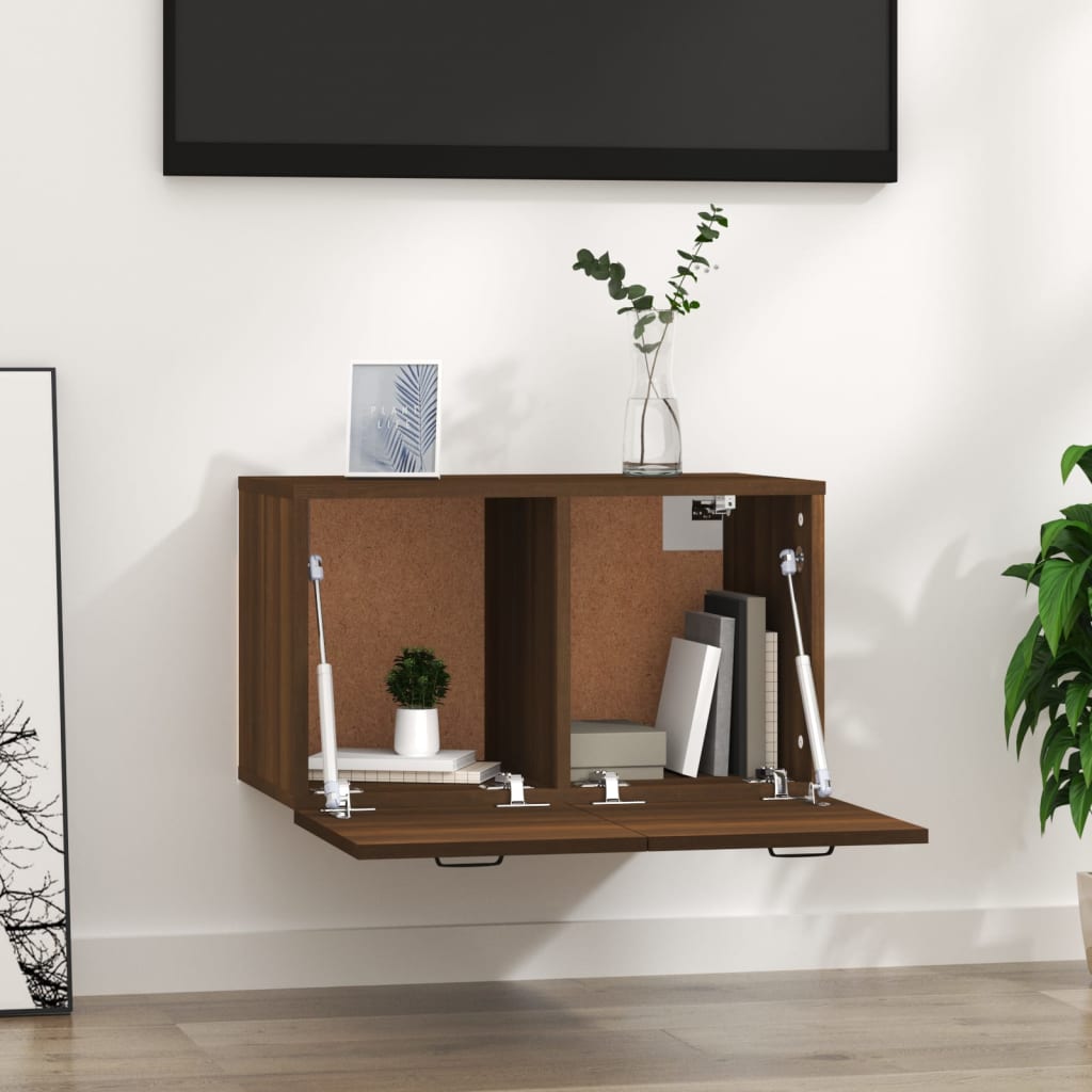 Wandschrank Braun Eichen-Optik 60x36,5x35 cm Holzwerkstoff - Pazzar.ch