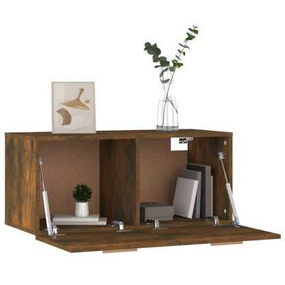 Wandschrank Räuchereiche 80x35x36,5 cm Holzwerkstoff - Pazzar.ch