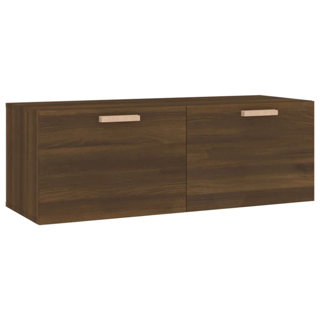 Wandschrank Braun Eichen-Optik 100x36,5x35 cm Holzwerkstoff - Pazzar.ch