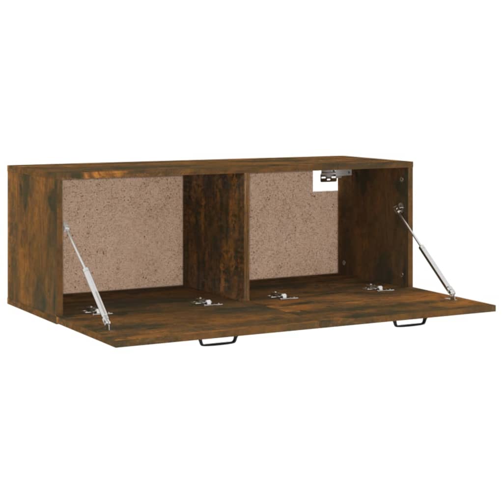 Wandschrank Räuchereiche 100x36,5x35 cm Holzwerkstoff - Pazzar.ch