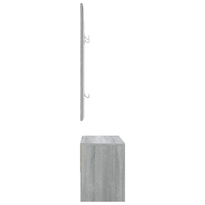 Flurmöbel-Set Grau Sonoma Holzwerkstoff - Pazzar.ch