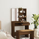 Schminktisch mit Spiegel Braun Eiche 74,5x40x141 cm