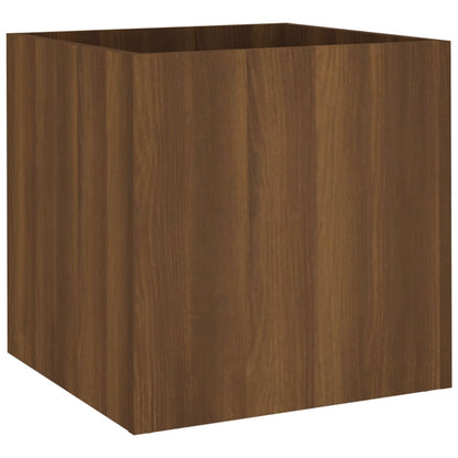 Pflanzgefäß Braun Eichen-Optik 40x40x40 cm Holzwerkstoff - Pazzar.ch
