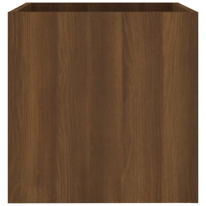 Pflanzgefäß Braun Eichen-Optik 40x40x40 cm Holzwerkstoff - Pazzar.ch