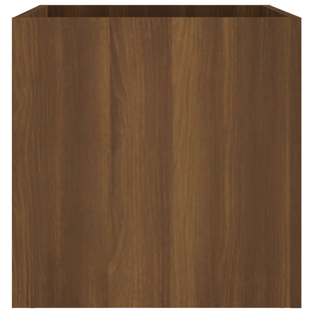 Pflanzgefäß Braun Eichen-Optik 40x40x40 cm Holzwerkstoff - Pazzar.ch