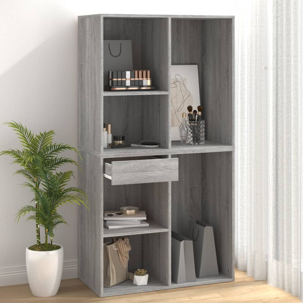 Kosmetikschrank Grau Sonoma 80x40x75 cm Holzwerkstoff - Pazzar.ch