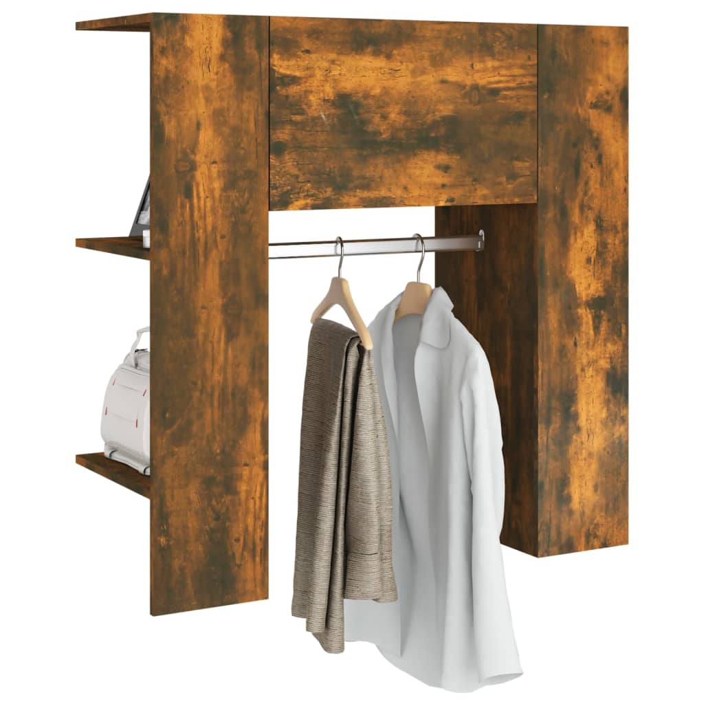 Flurschrank Räuchereiche 97,5x37x99 cm Holzwerkstoff - Pazzar.ch