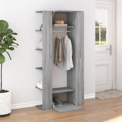 Flurschrank Grau Sonoma 97,5x37x99 cm Holzwerkstoff - Pazzar.ch