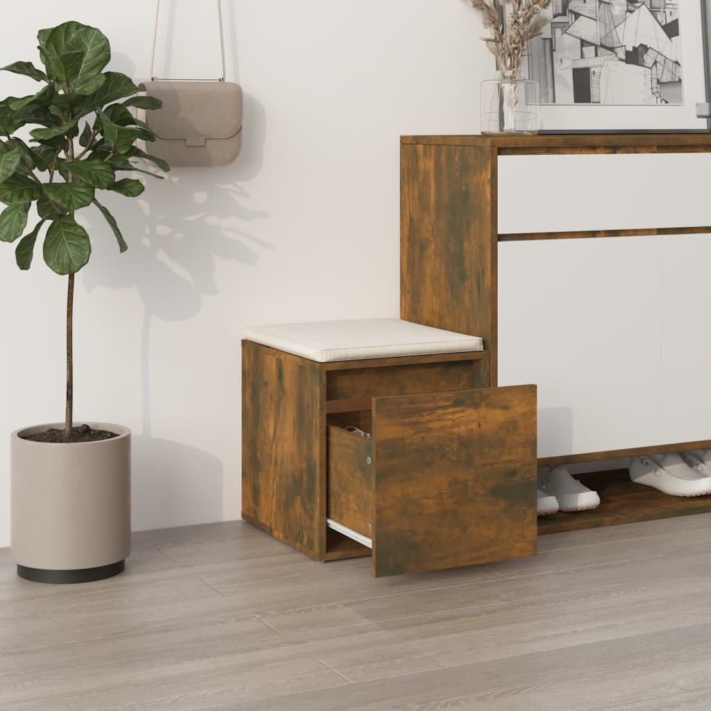 Schubladenbox Räuchereiche 40,5x40x40 cm Holzwerkstoff - Pazzar.ch