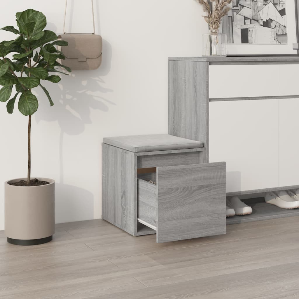 Schubladenbox Grau Sonoma 40,5x40x40 cm Holzwerkstoff - Pazzar.ch