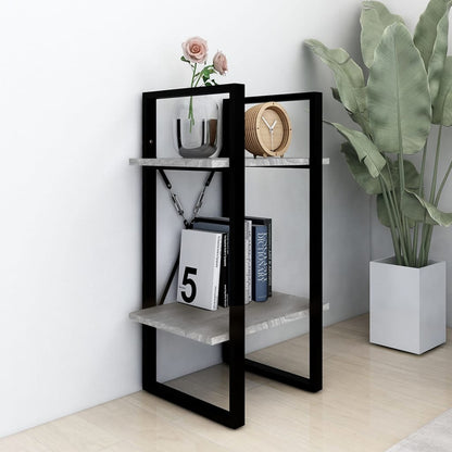 Bücherregal 2 Fächer Grau Sonoma 40x30x70 cm Holzwerkstoff - Pazzar.ch