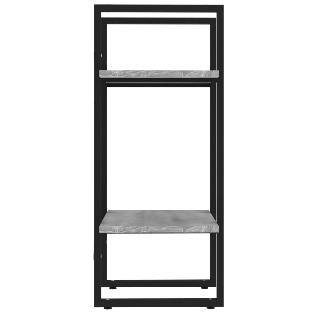 Bücherregal 2 Fächer Grau Sonoma 40x30x70 cm Holzwerkstoff - Pazzar.ch