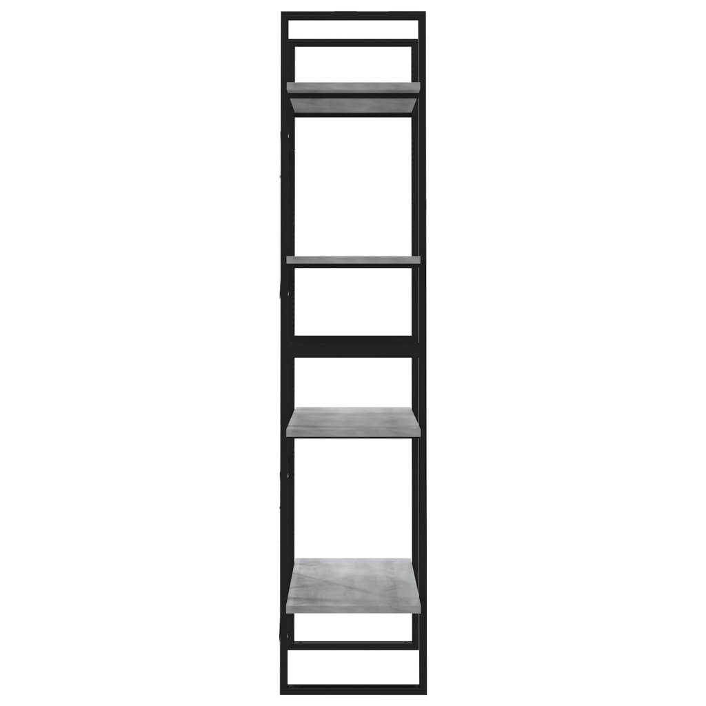 Bücherregal 4 Fächer Grau Sonoma 60x30x140 cm Holzwerkstoff - Pazzar.ch