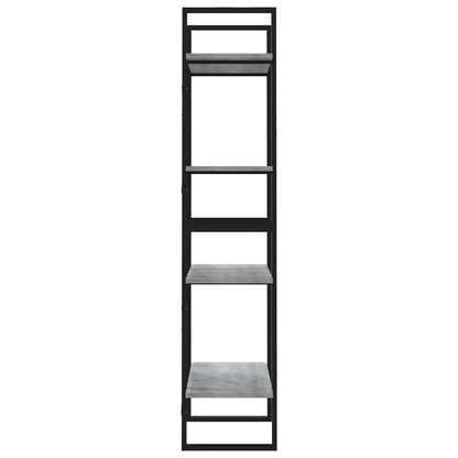 Bücherregal 4 Fächer Grau Sonoma 60x30x140 cm Holzwerkstoff - Pazzar.ch