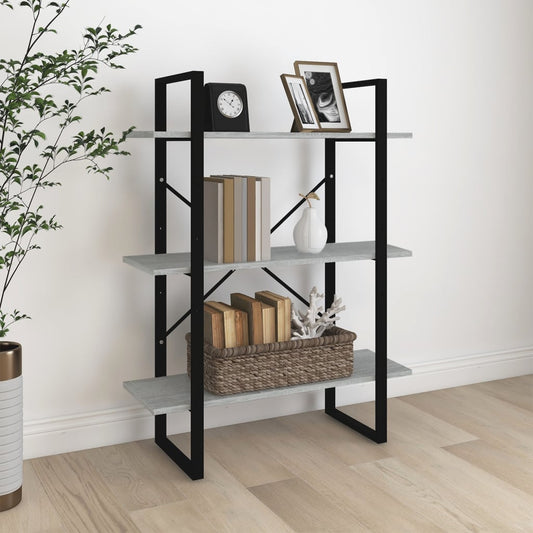 Bücherregal Grau Sonoma 100x30x105 cm Holzwerkstoff - Pazzar.ch