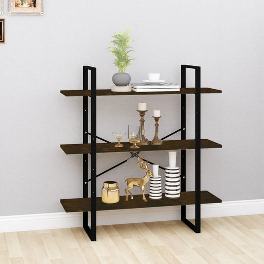Bücherregal Räuchereiche 100x30x105 cm Holzwerkstoff - Pazzar.ch