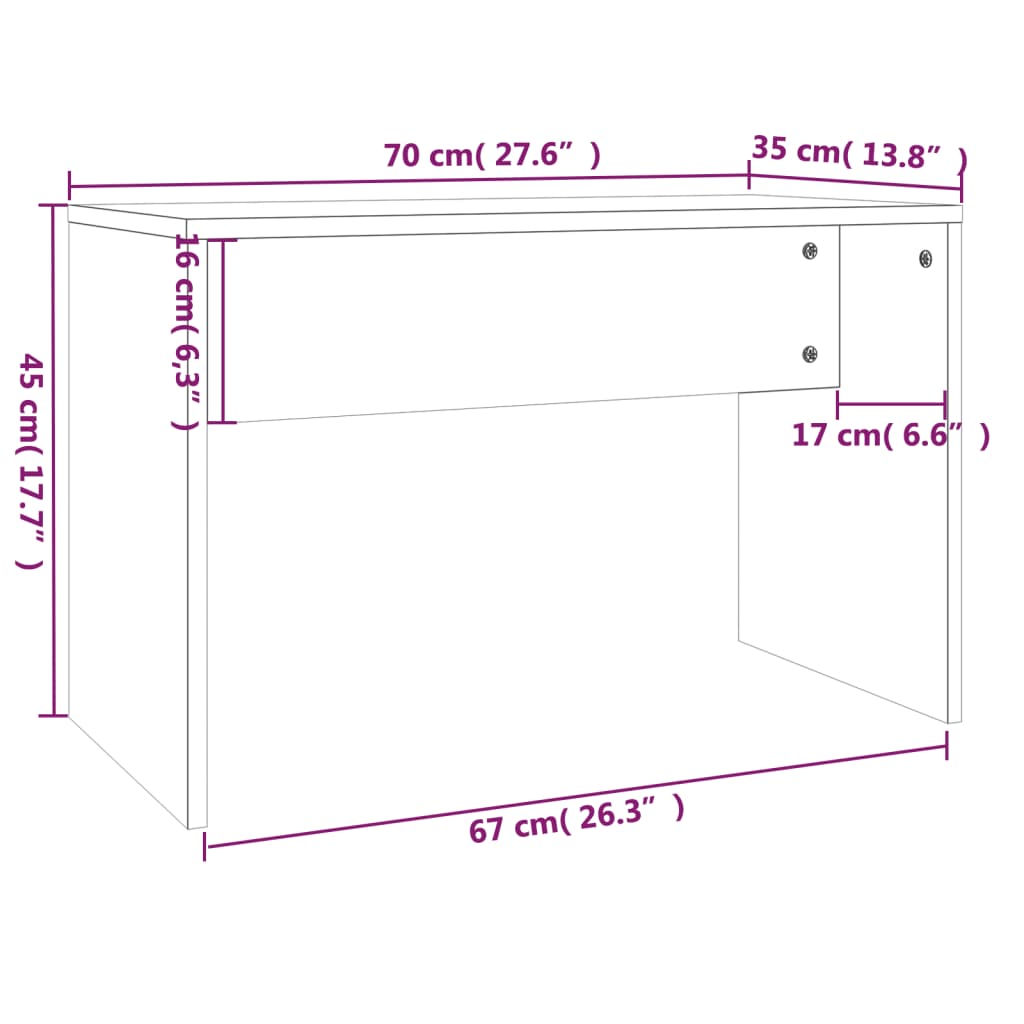 Schminktisch-Set Betongrau 74,5x40x141 cm - Pazzar.ch