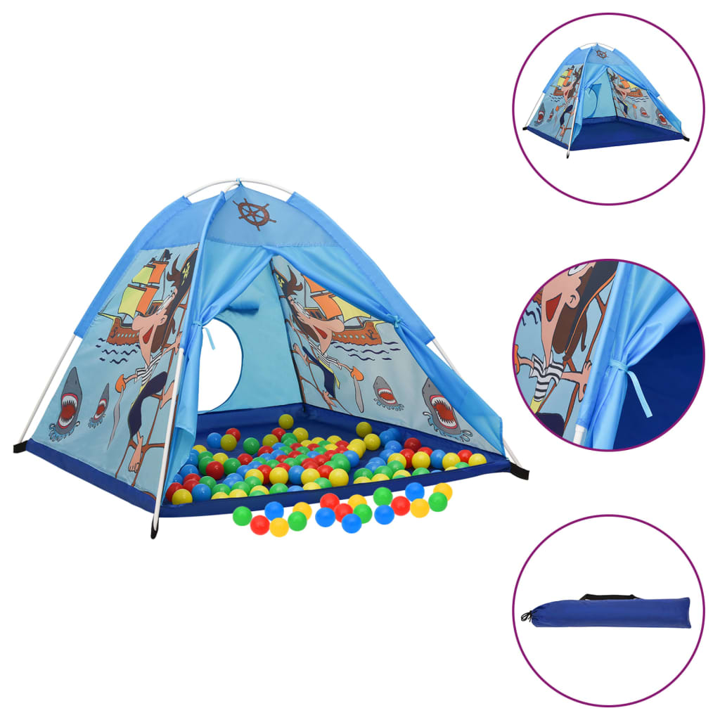 Spielzelt für Kinder Blau 120x120x90 cm - Pazzar.ch